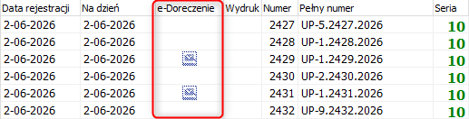 upo wydruk zakres